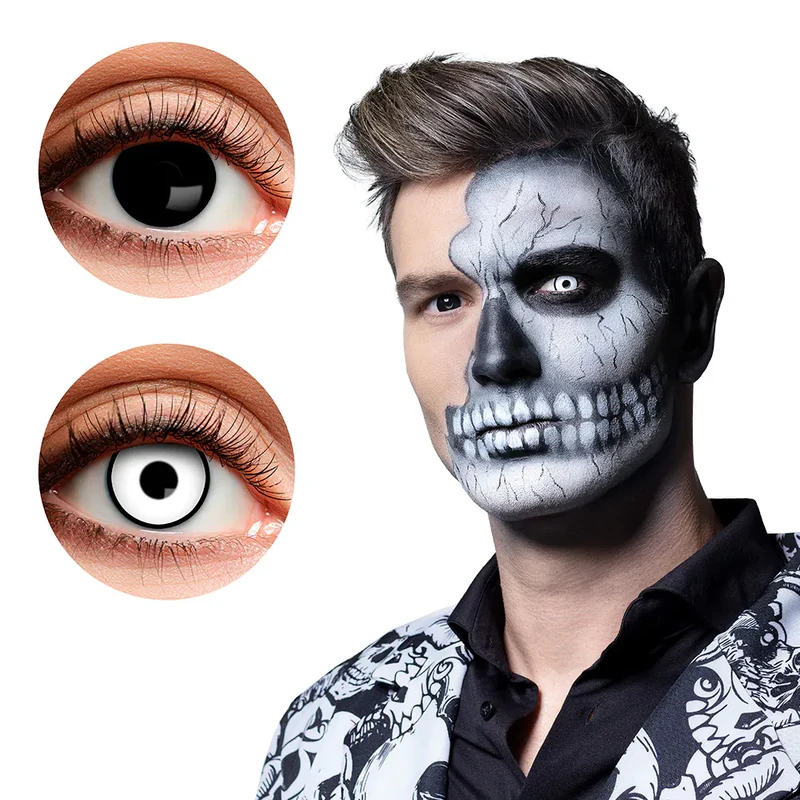 Paar 3-maands duolenzen Skullface