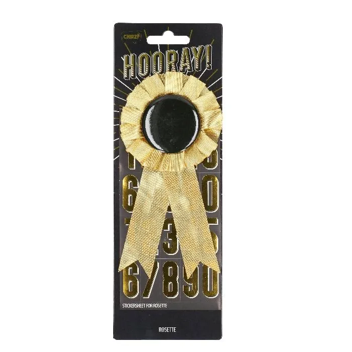 Rozet cijferstickers goud