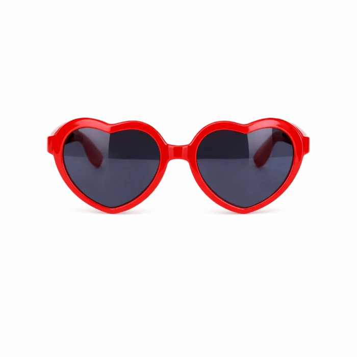 Partybril hart groot rood