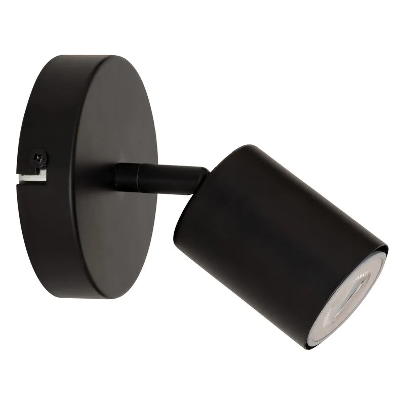 Atmosphera Vico Wandlamp - Ø10xH14cm - Zwart