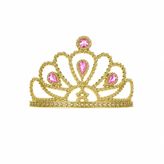 Kroon diamanten goud/roze