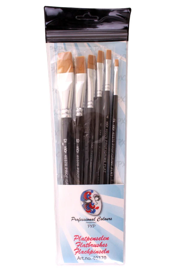 PXP Professional Penselen Set Synthetisch Profigrime (6st)
