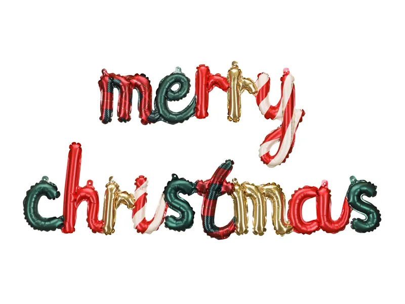 Folieballon Merry Christmas (143x25cm)