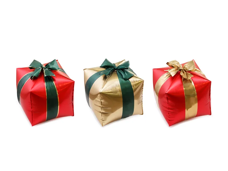 Folieballon Gift Boxes 34x36cm (3st)