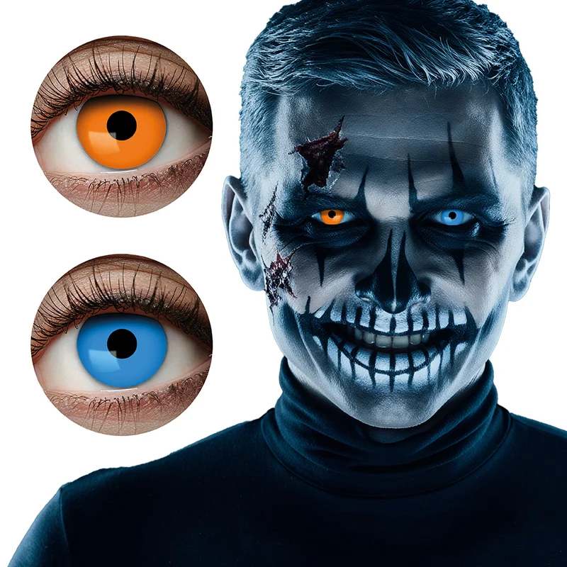 Halloween duo contactlenzen Jester (3 maanden)