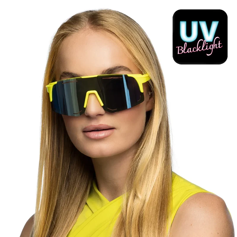 Partybril Zouk Neon Geel