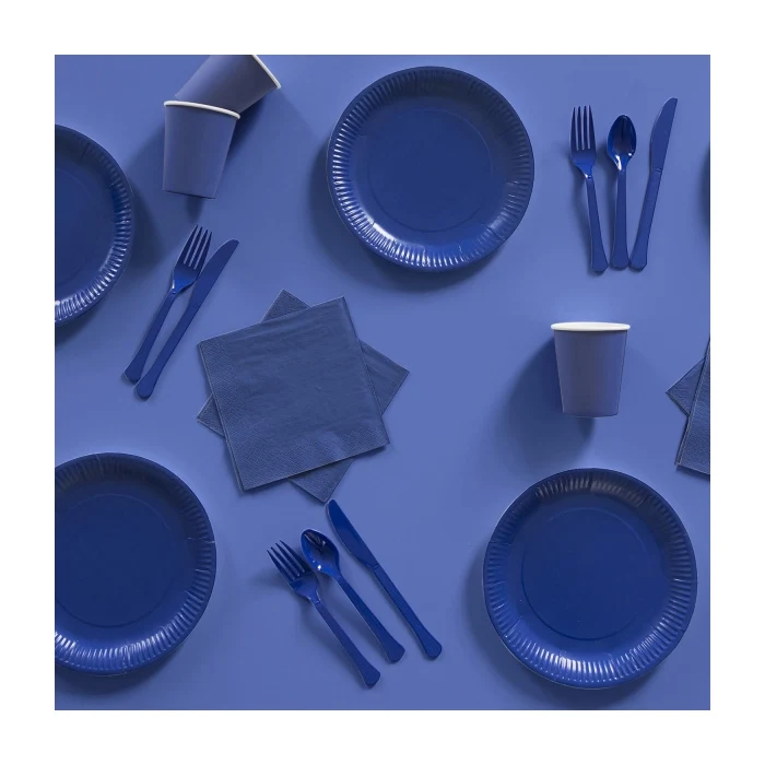 Papieren servetten blauw 20 stuks 33x33cm