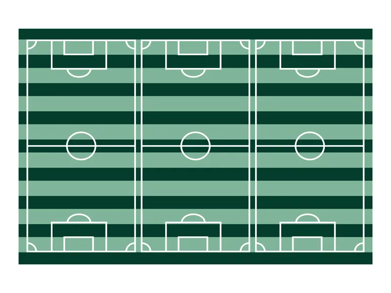 Voetbalveld Tafelkleed 120x180cm