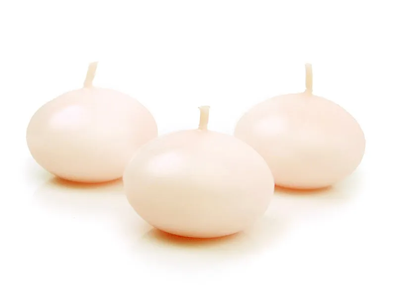 Drijvende Kaars Mat Creme (50st)