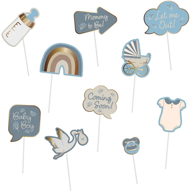 Photobooth Set Blooming Baby Boy (10st)