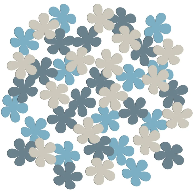 Confetti Bloemvorm Blooming Baby Boy (80st)