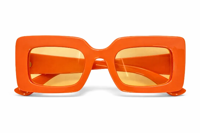 Partybril breed oranje