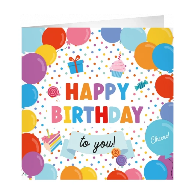 XL Wenskaart Happy Birthday