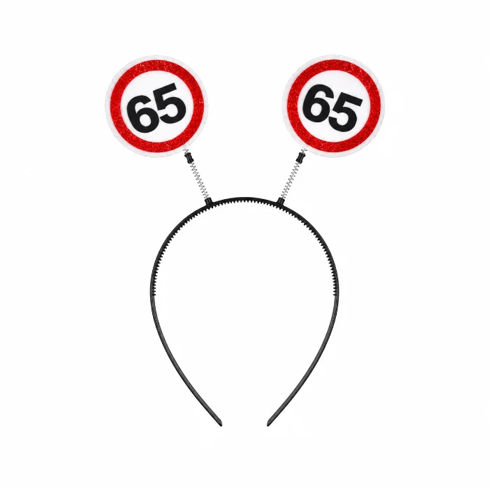 Diadeem 65 jaar rood/wit