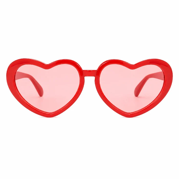 Partybril hart XL rood