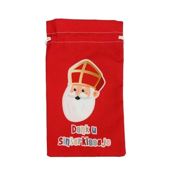 Pepernotenzakje Sinterklaas 15x25cm