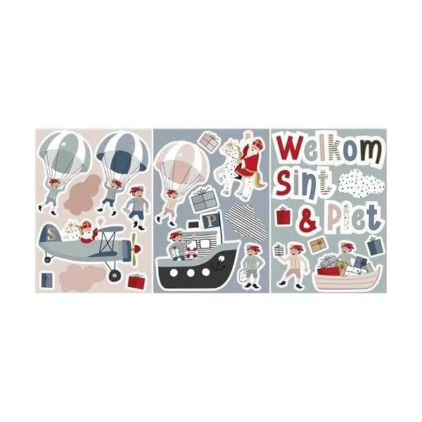 Raamstickers Sint