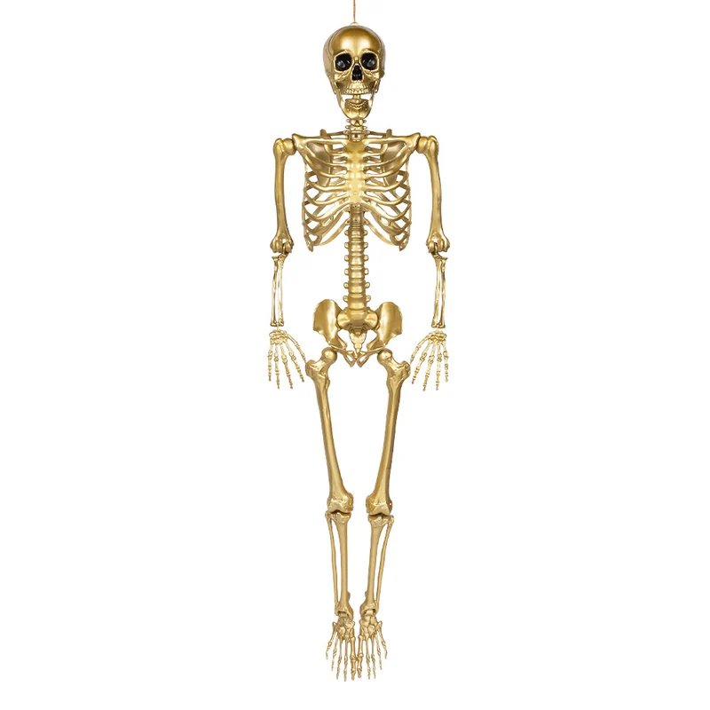 Hangdecoratie Skelet goud XL 160 cm Halloween