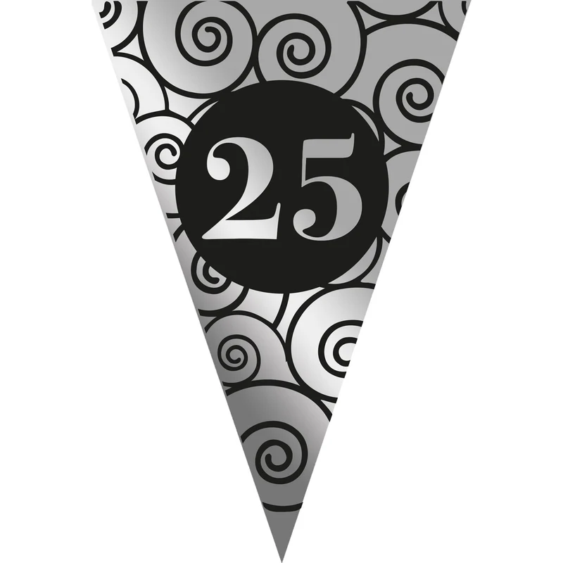 Vlaggenlijn 25 Jaar Jubileum Zilver (5m)