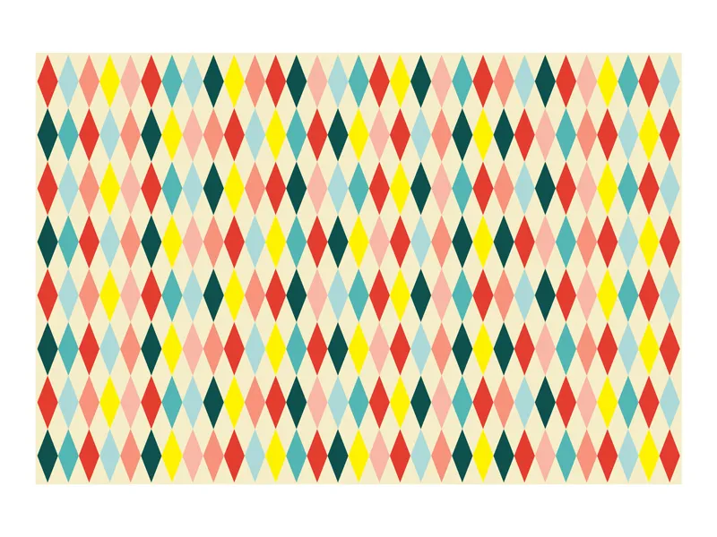 Tafelkleed Colorful Diamonds 180x120cm