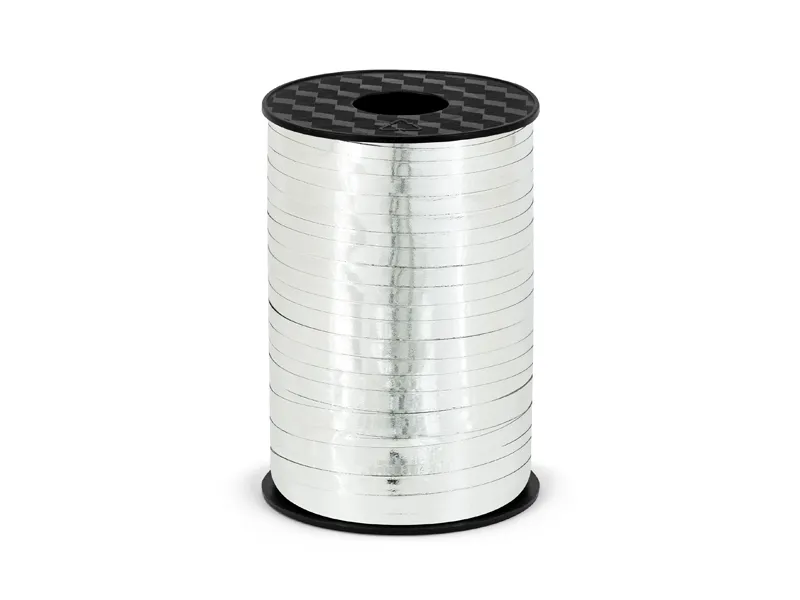 Metallic Zilveren Lint op Rol - 225m