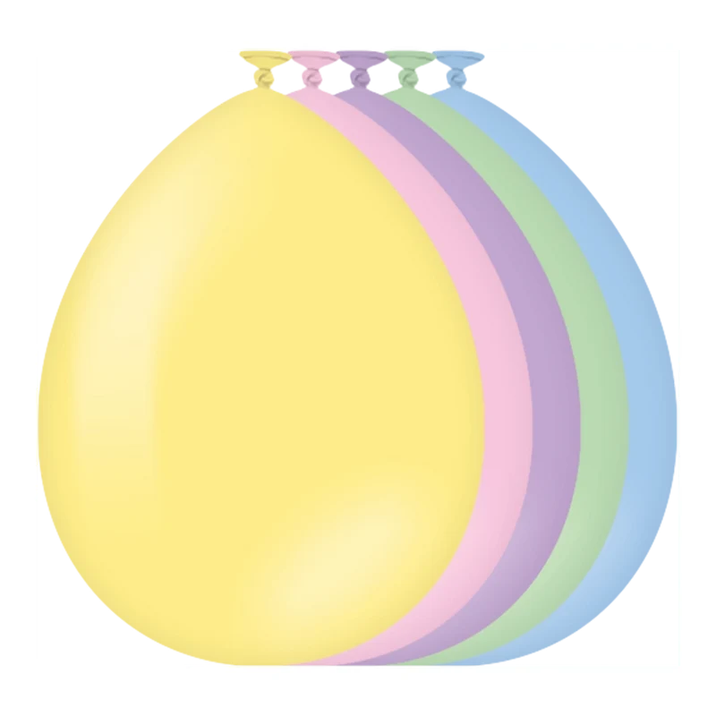 Pastel Mix ballonnen 10 stuks 30cm