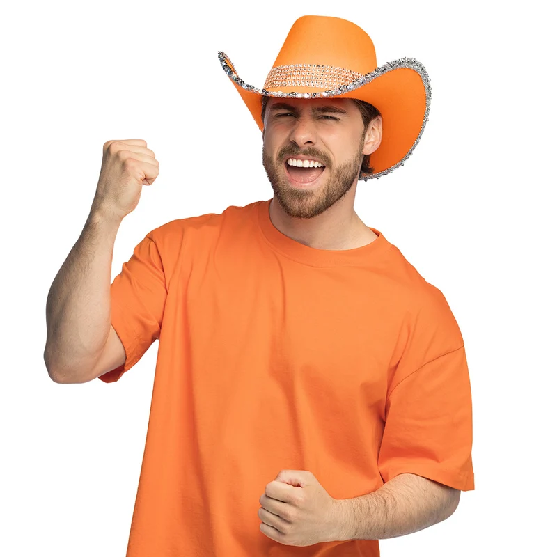 Hoed cowboy Spark oranje