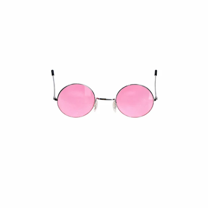 Partybril hippie roze