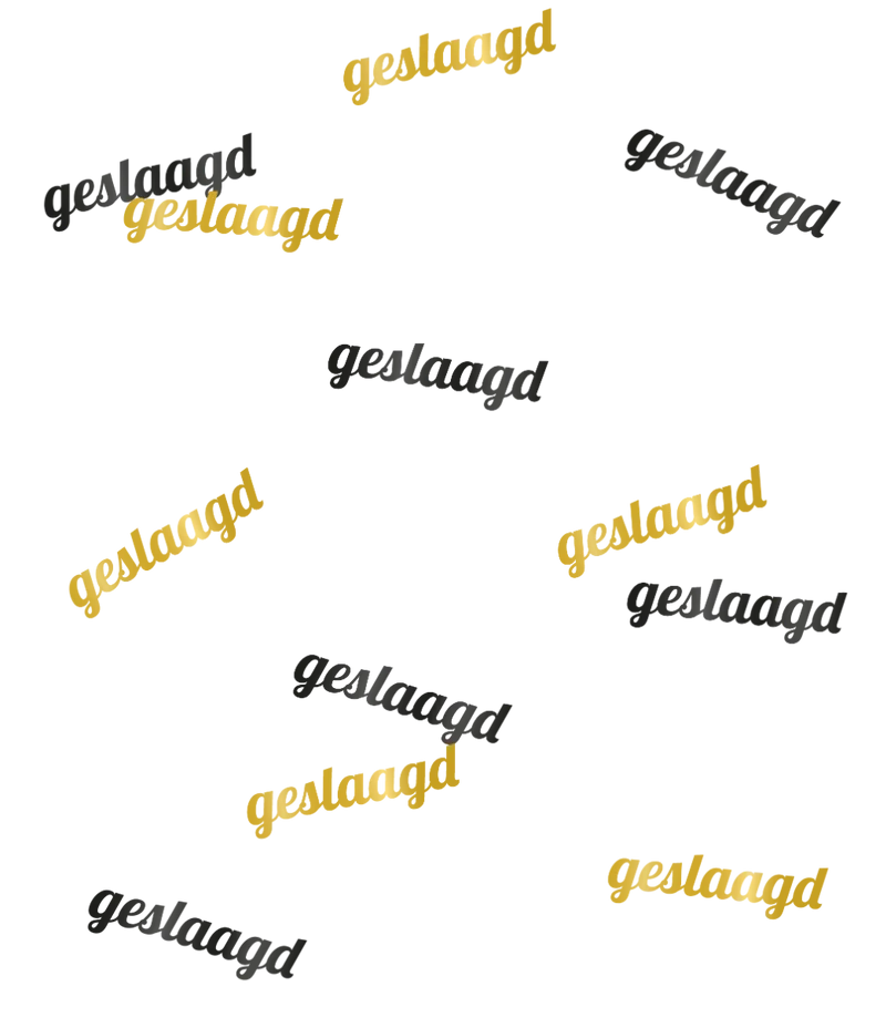 Classy Party Tafel Confetti Geslaagd
