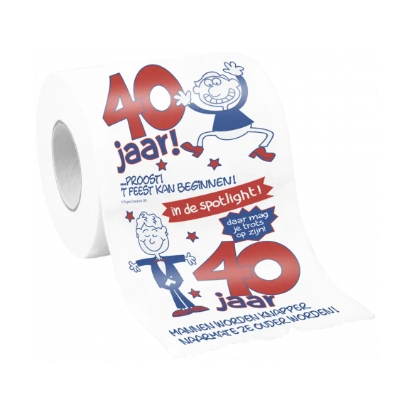 Toiletpapier 40 jaar - man