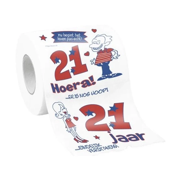 Toiletpapier 21 jaar