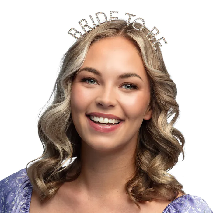 Metalen Diadeem 'Bride to be' Roségoud