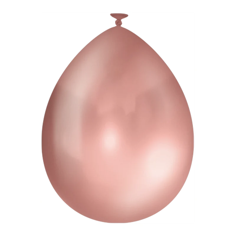 Metallic Rose Gouden ballonnen 50 stuks 30cm