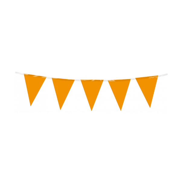 Mini vlaggenlijn oranje 3m
