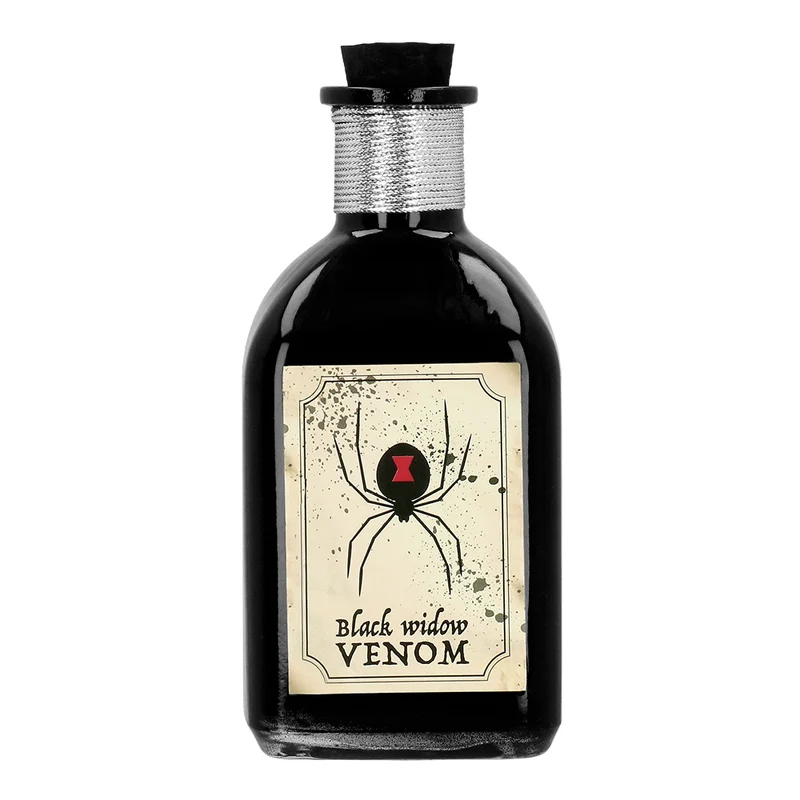 Glazen flesje Black widow venom Halloween