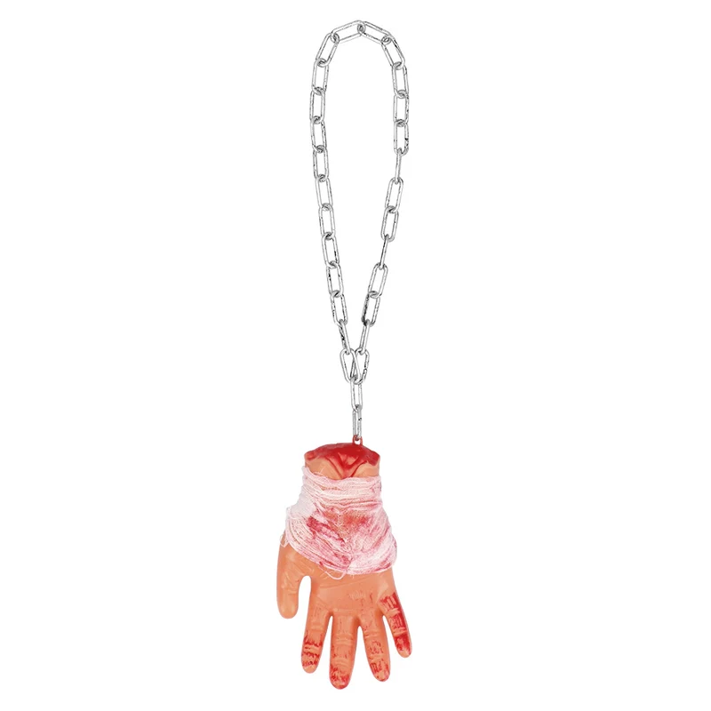 Decoratie Bloederige hand 63 cm Halloween