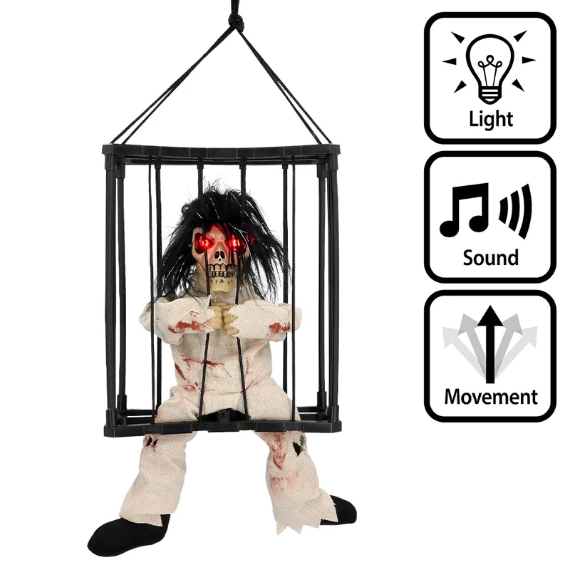 Hangdecoratie Jail house ghost LED Halloween