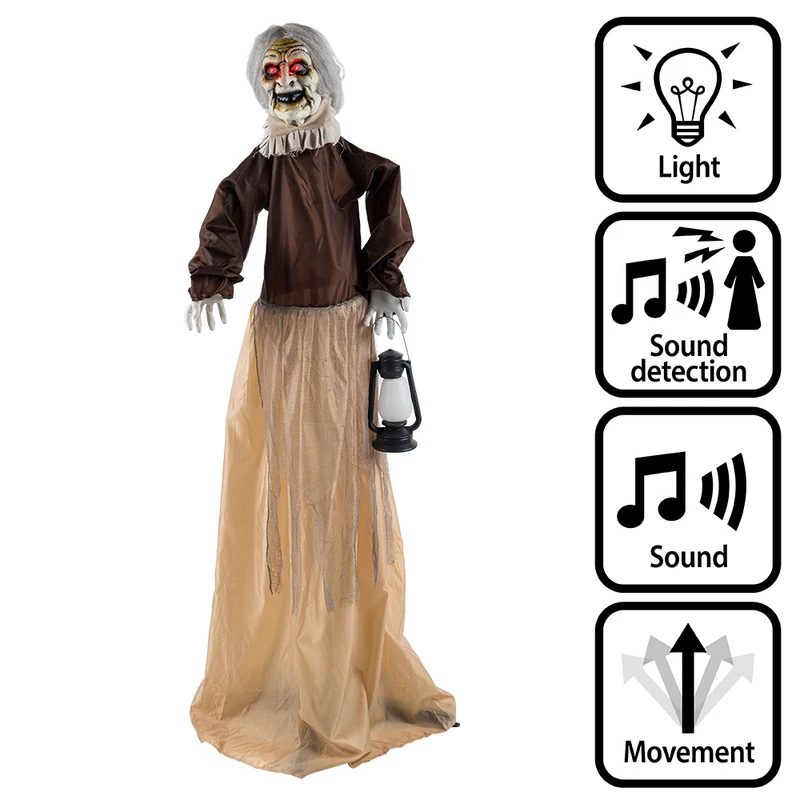 Staande decoratie Lantern witch 165 cm