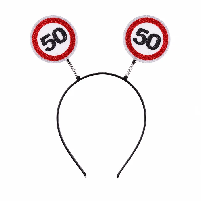 Diadeem 50 jaar rood/wit