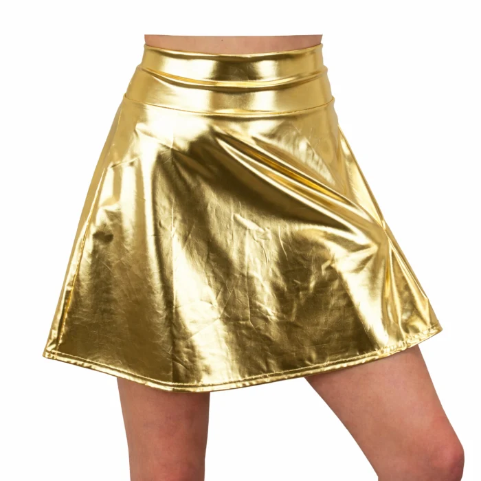 Rokje metallic goud M/L