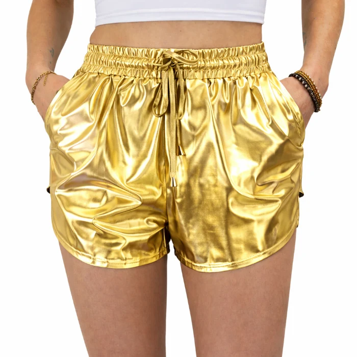 Hotpants goud onesize