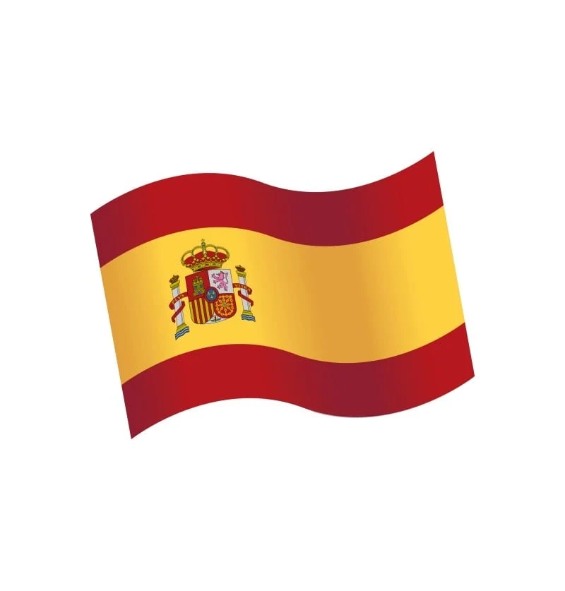 Houten Tafeldecoratie Spaanse Vlag (16st)
