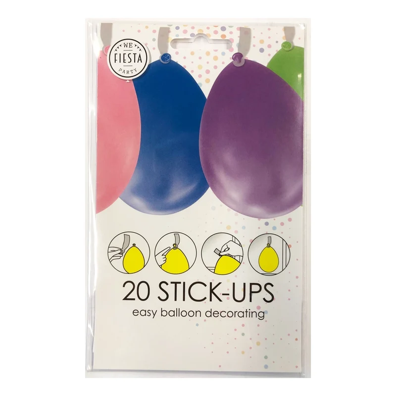 Ballon plakkers 6cm 20 stuks