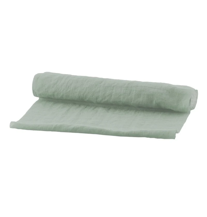 Tafelloper Chiffon Saliegroen (3m)