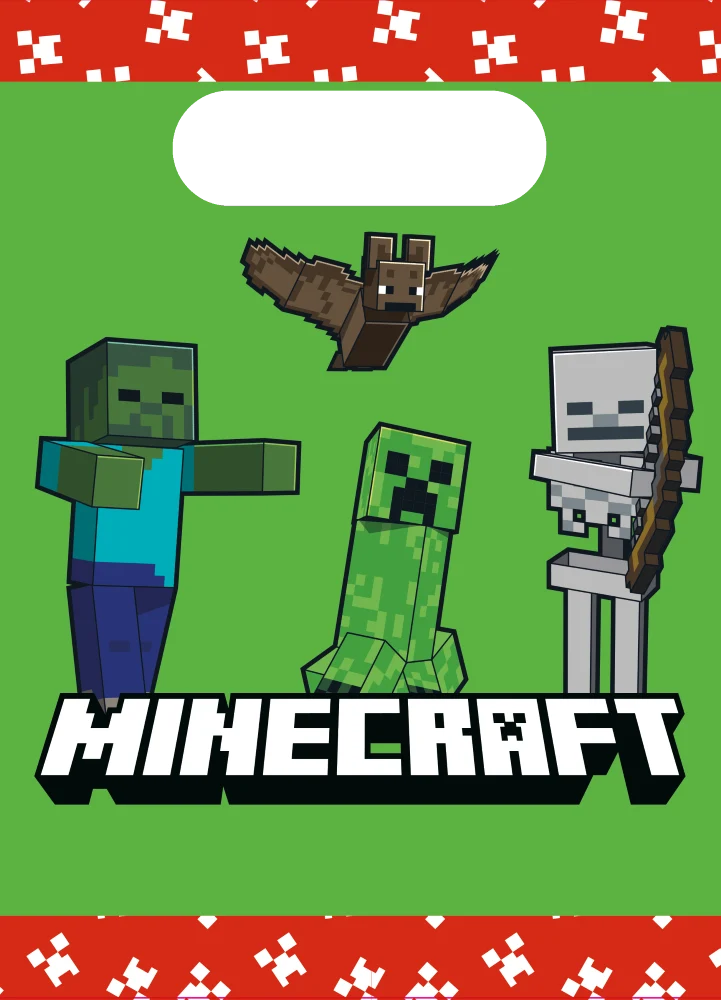 Minecraft Uitdeelzakjes (4st)