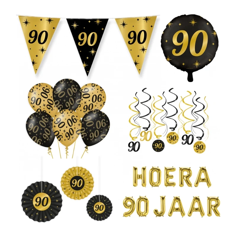 90 jaar Classy Versiering pakket - L