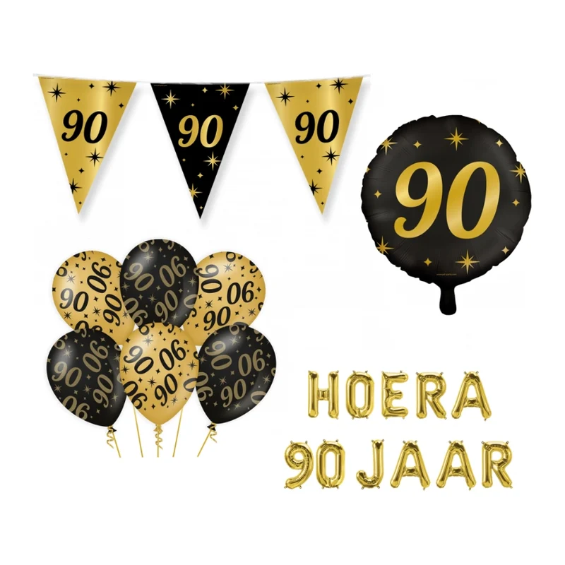 90 jaar Classy Versiering pakket - M