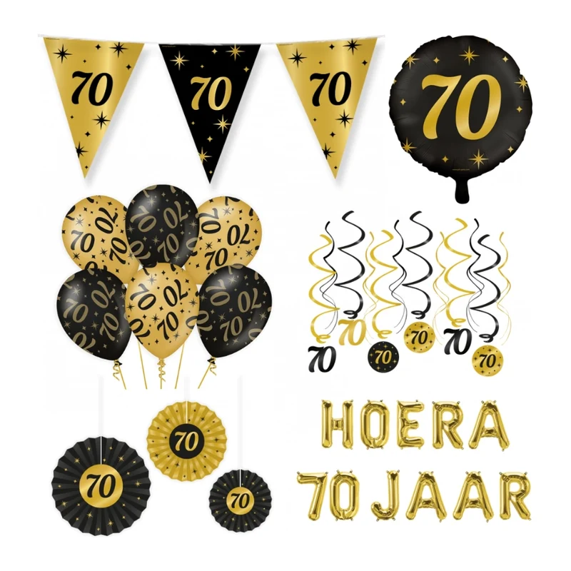 70 jaar Classy Versiering pakket - L