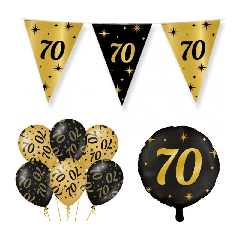 70 jaar Classy Versiering pakket - S