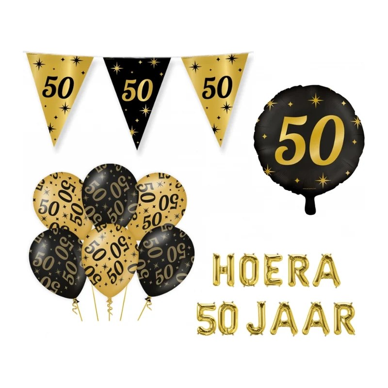 50 jaar Classy Versiering pakket - M